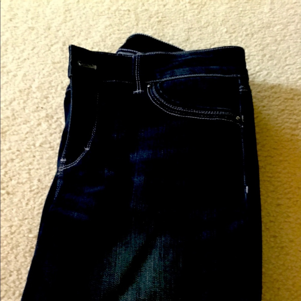 Straight leg crop jeans